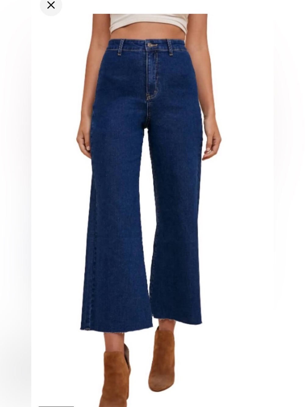 AnnieWear Rowland Plus High-Rise Wide Leg Jeans